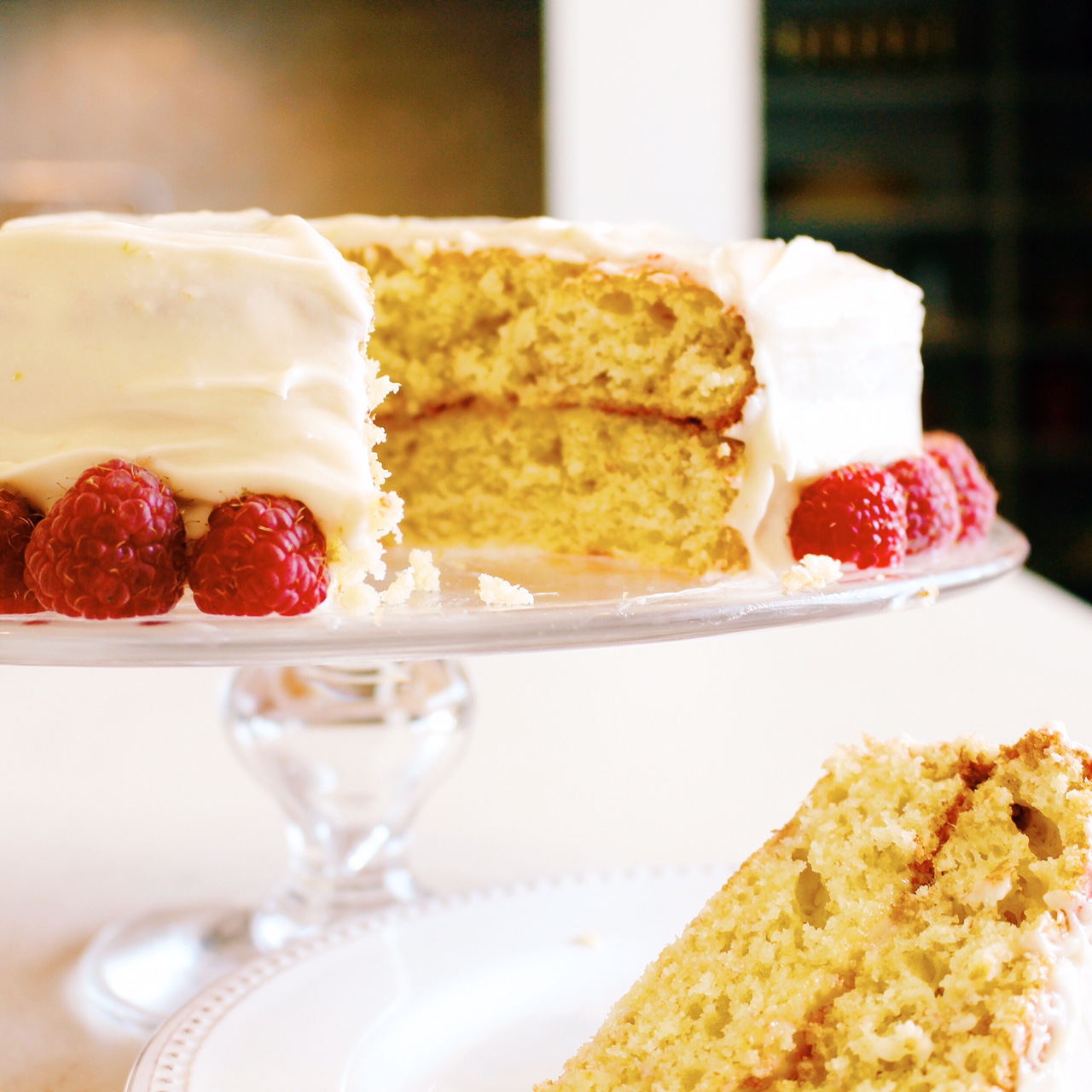 Banana Cake with Lemon Cream Cheese Frosting