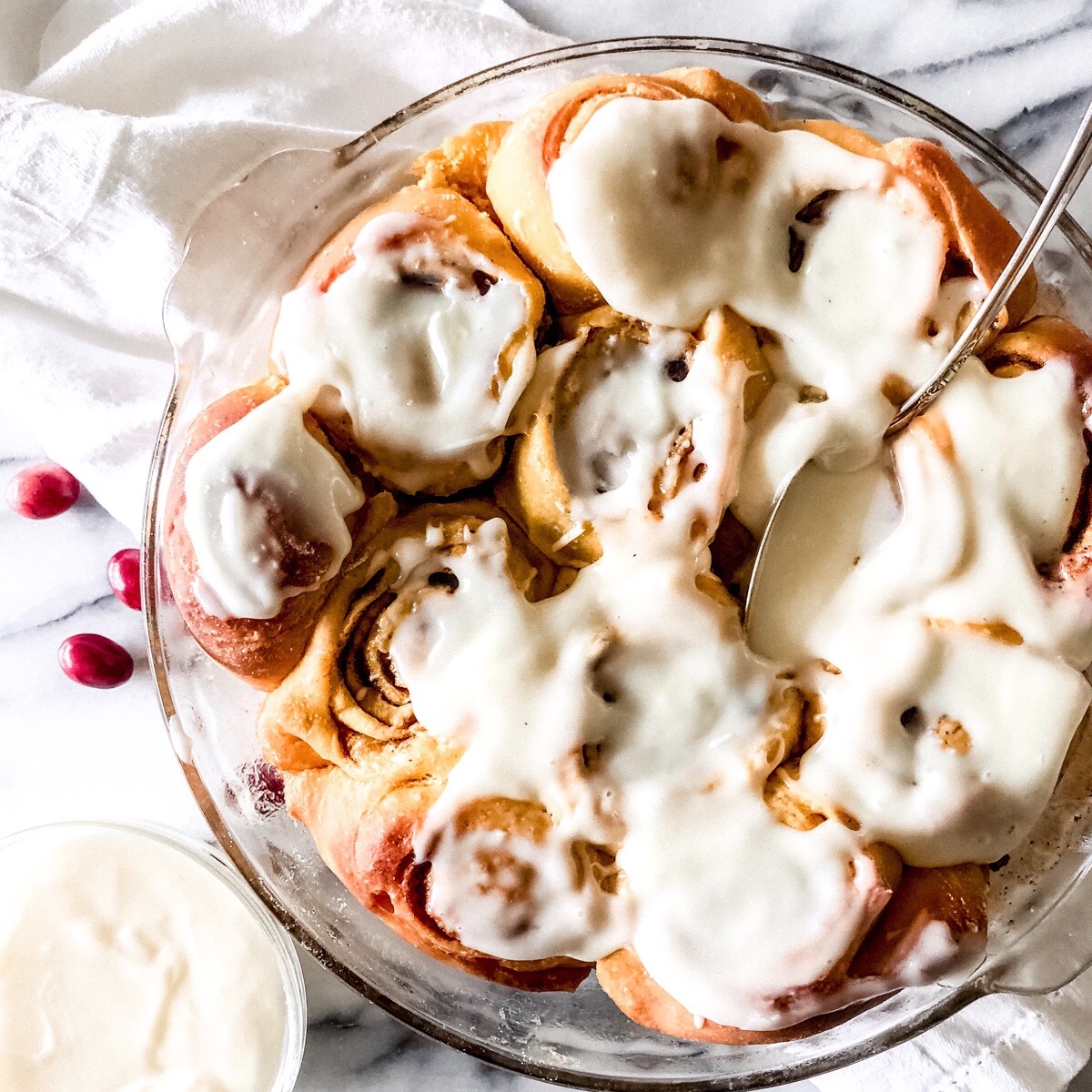 Pumpkin Cinnamon Rolls with Cream Cheese Frosting