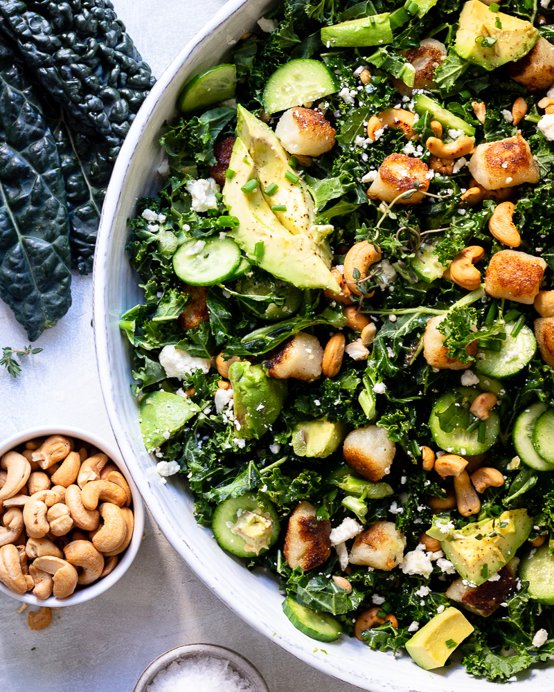 Kale and Cauliflower Gnocchi Salad