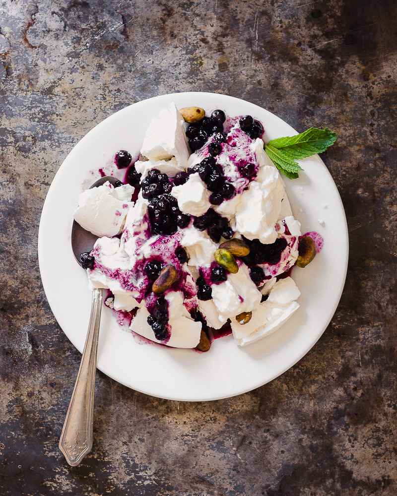 Blueberry and Balsamic Eton Mess