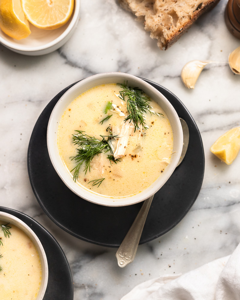 Healthy Lemon Chicken Greek Soup