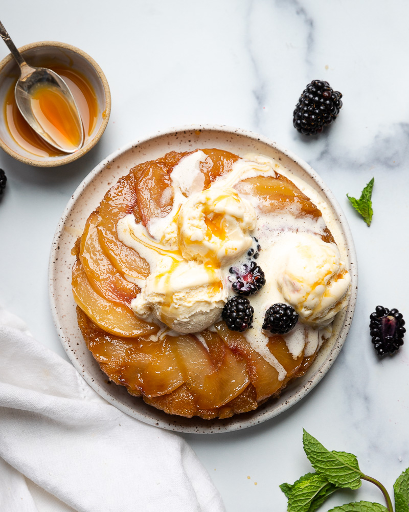 Caramel Peach Upside Down Cake