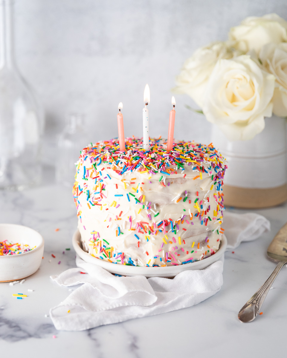 The Best Coconut Vegan Birthday Cake