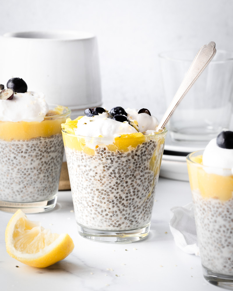 Creamy Lemon Chia Breakfast Pudding {Vegan}