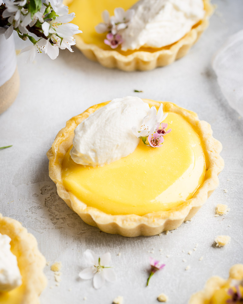 Creamy Lemon Tartlets with Sweet Pastry Crust