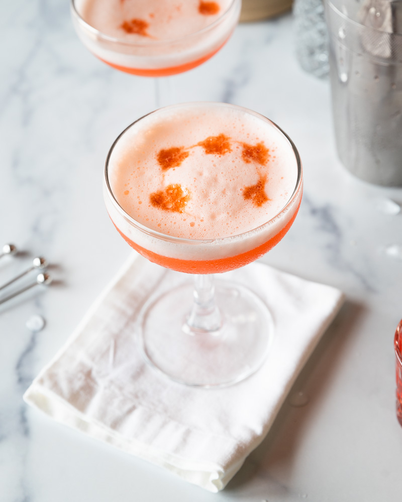 Yummiest Aperol Sour Cocktail {+ Vegan Option}